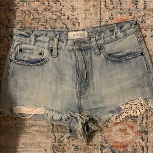 Free People High waisted shorts